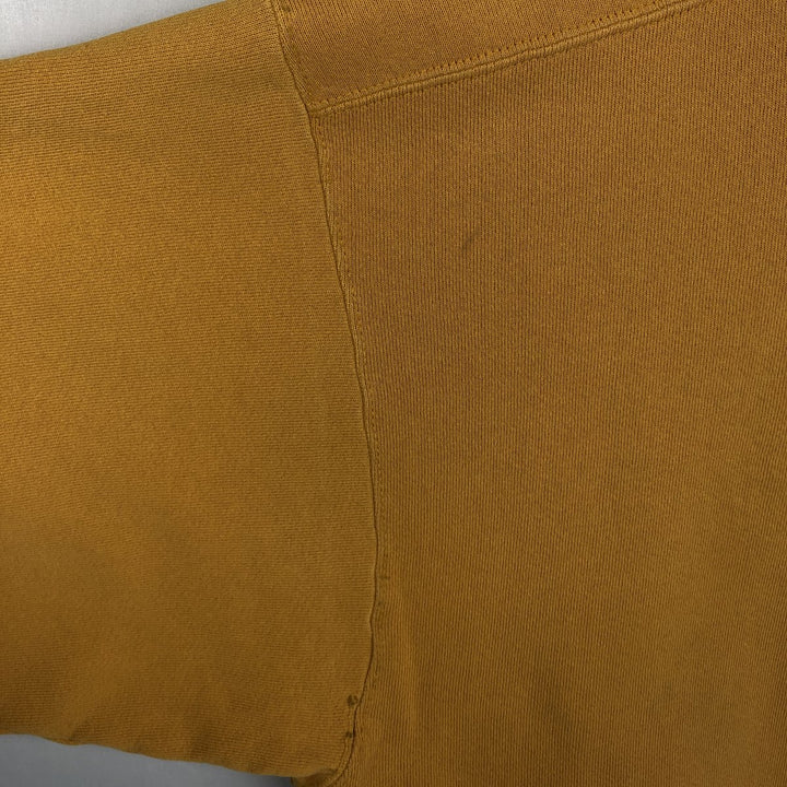90'S Nike One Point Logo Sweatshirt Trainer Made in USA Men's L Size Vintage cotton yellow type Vintage Second Hand