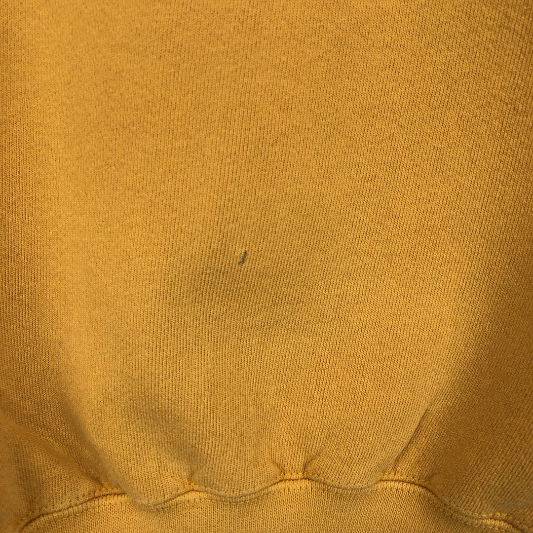 90'S Nike One Point Logo Sweatshirt Trainer Made in USA Men's L Size Vintage cotton yellow type Vintage Second Hand