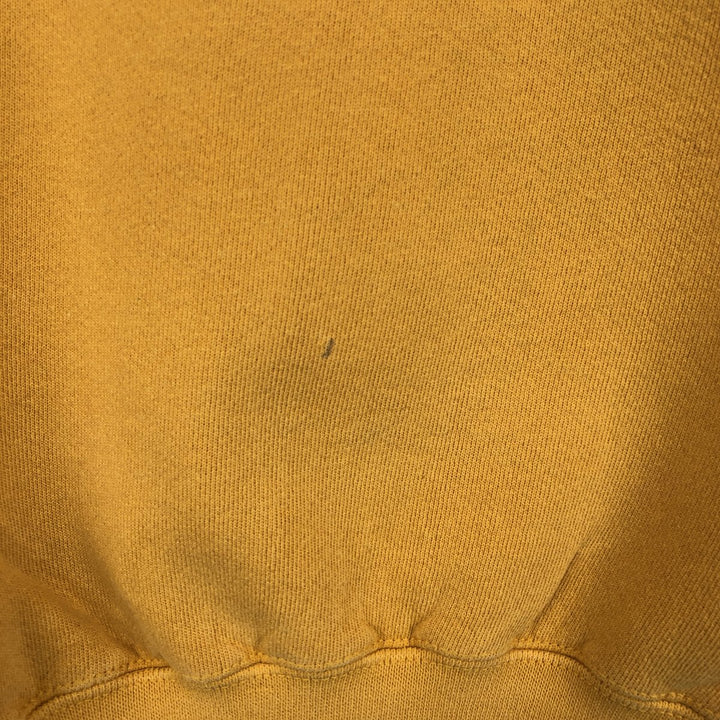 90'S Nike One Point Logo Sweatshirt Trainer Made in USA Men's L Size Vintage cotton yellow type Vintage Second Hand