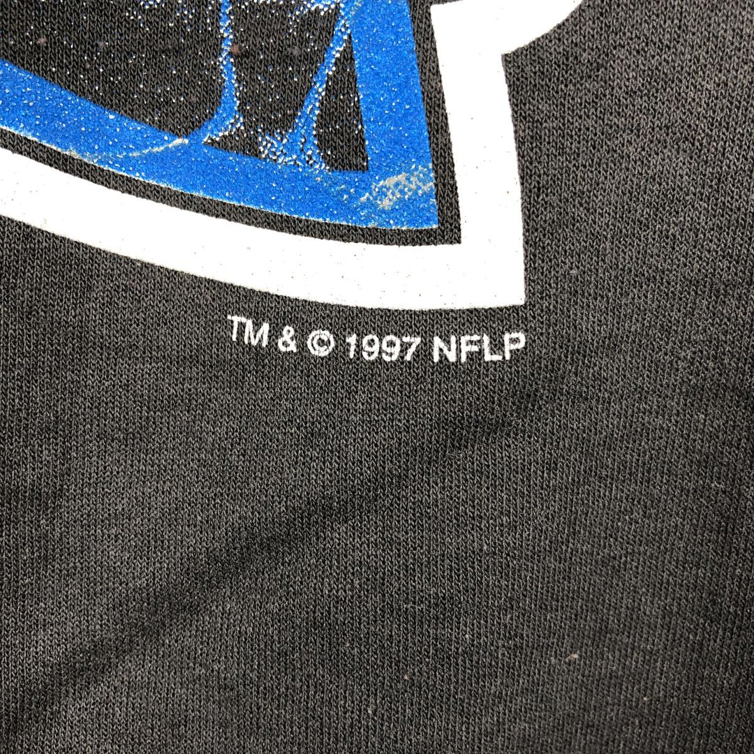 90'S Hanes NFL Carolina Panthers Logo Sweatshirt, Men's Size XL (approx.), Vintage cotton black type Vintage Second Hand
