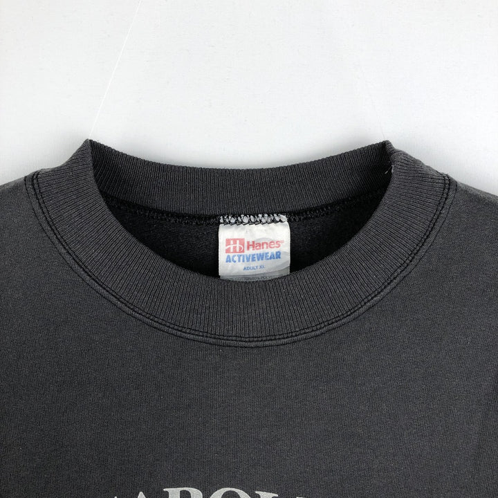 90'S Hanes NFL Carolina Panthers Logo Sweatshirt, Men's Size XL (approx.), Vintage cotton black type Vintage Second Hand