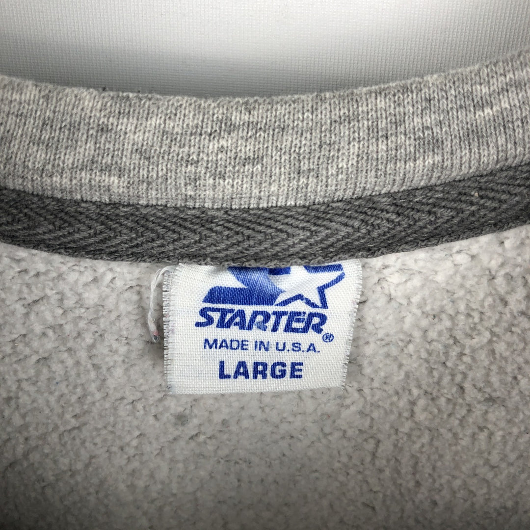 90'S Starter NFL Green Bay Packers Logo Sweatshirt, Made in USA, Men's Size L (Equivalent), Vintage cotton gray type Vintage Second Hand