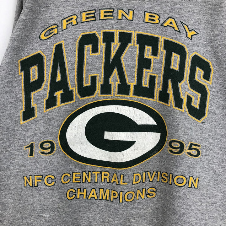 90'S Starter NFL Green Bay Packers Logo Sweatshirt, Made in USA, Men's Size L (Equivalent), Vintage cotton gray type Vintage Second Hand