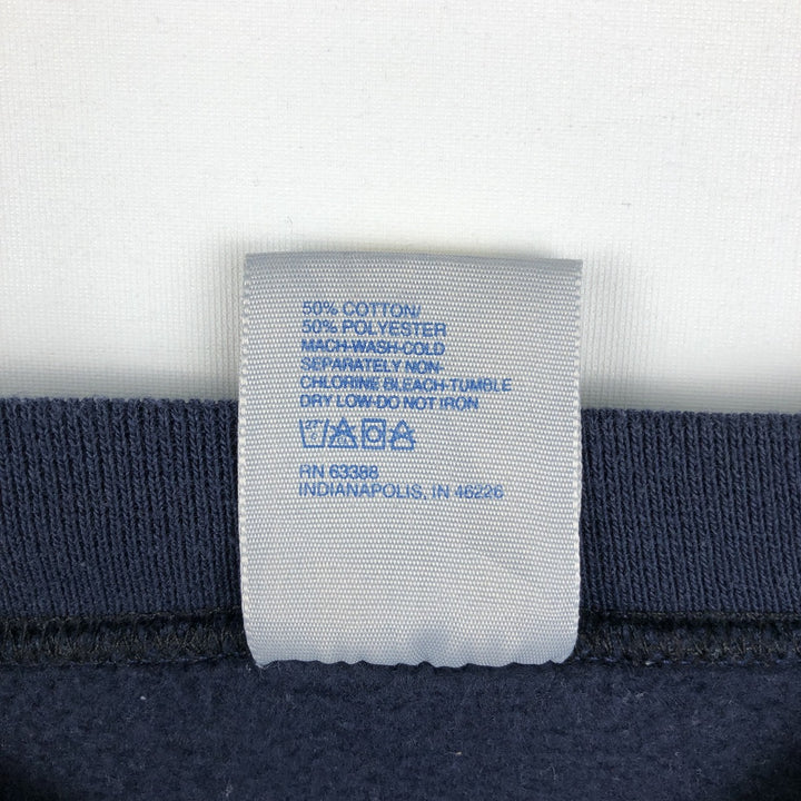 90'S LOGO7 NFL Dallas Cowboys Glitter Print Logo Sweatshirt, Made in USA, Men's Size L (Equivalent), Vintage cotton navy blue type Vintage Second Hand
