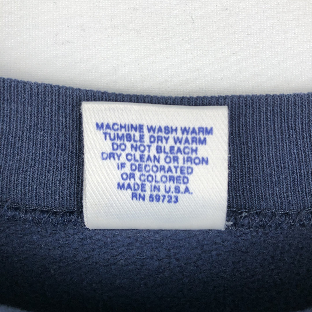 Trench NFL CHICAGO BEARS logo sweatshirt, made in USA, men's size XL. polyester navy blue type Vintage Second Hand