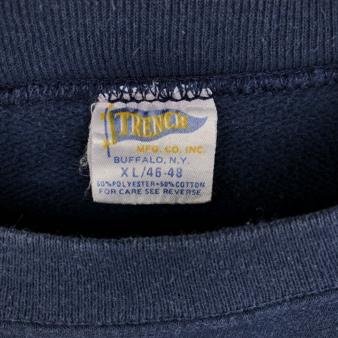 80'S TRENCH NFL CHICAGO BEARS Logo Sweatshirt, Made in USA, Men's XL equivalent, Vintage polyester navy blue type Vintage Second Hand