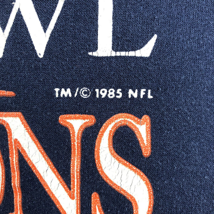 80'S TRENCH NFL CHICAGO BEARS Logo Sweatshirt, Made in USA, Men's XL equivalent, Vintage polyester navy blue type Vintage Second Hand