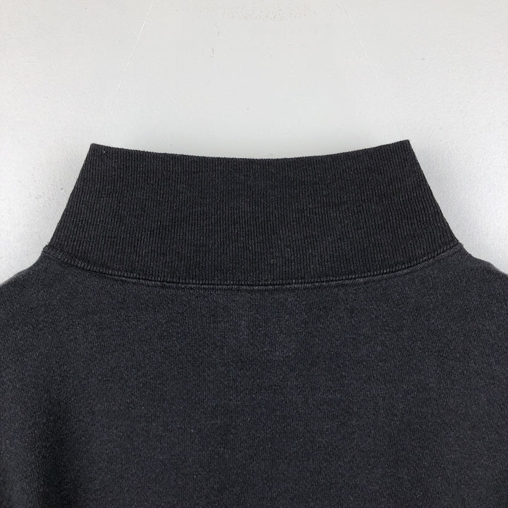 90'S NHL Pittsburgh Penguins High-Neck Logo Sweatshirt, Made in USA, Men's XL equivalent, Vintage polyester black type Vintage Second Hand