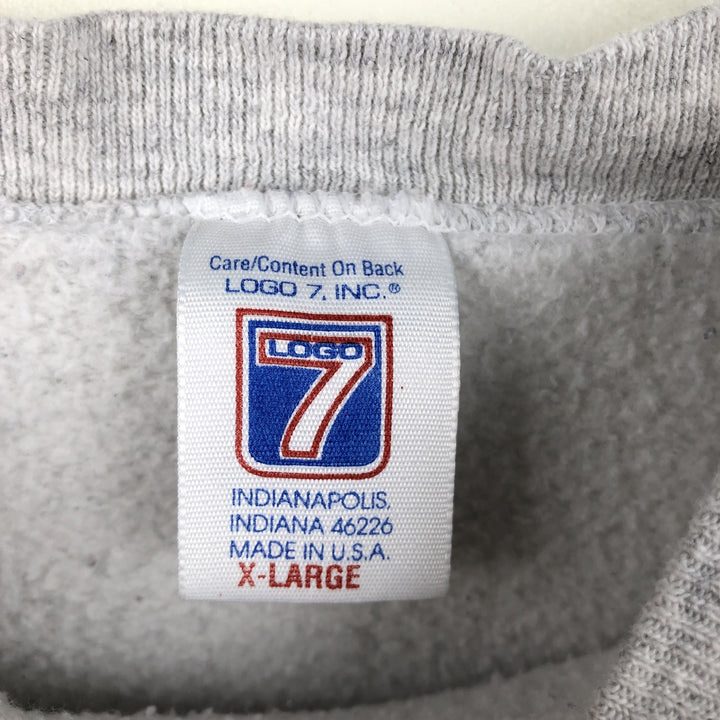 90'S LOGO7 NFL Washington Redskins Logo Sweatshirt, Made in USA, Men's XL equivalent, Vintage cotton gray type Vintage Second Hand