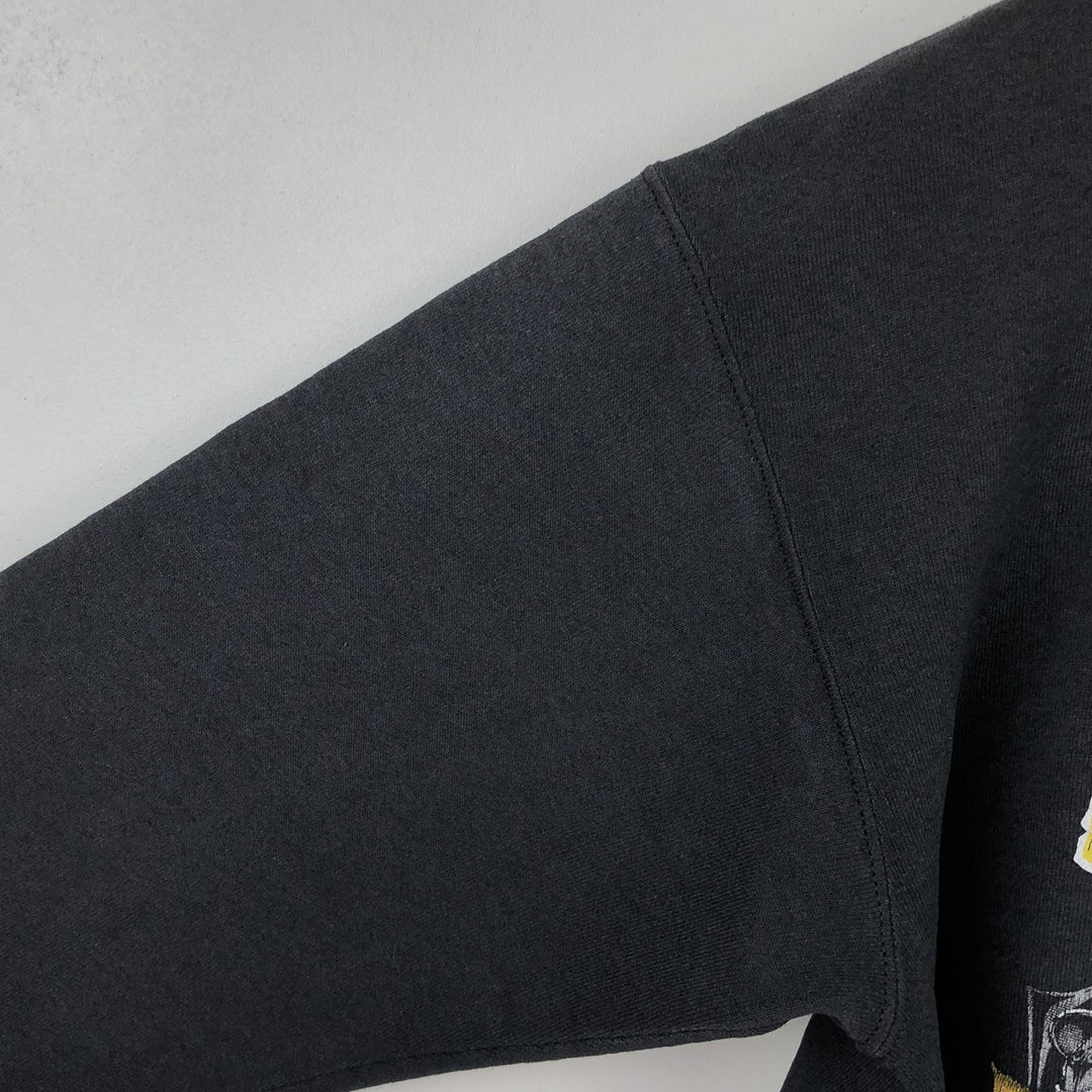 1990'S NFL Pittsburgh Steelers Logo Sweatshirt, Men's Size L (approx.), Vintage unclear black type Vintage Second Hand