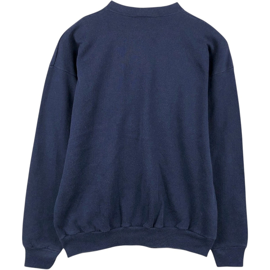 90'S LOGO7 NFL CHICAGO BEARS Logo Sweatshirt, Made in USA, Men's XL equivalent, Vintage cotton navy blue type Vintage Second Hand
