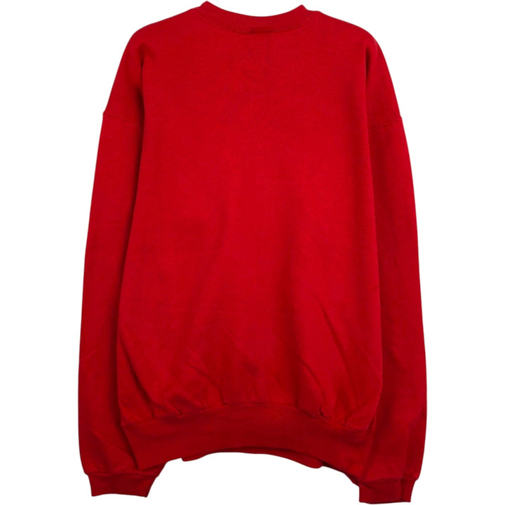 90'S TEAM RATED NBA CHICAGOBULLS Logo Sweatshirt, Made in USA, Men's XL equivalent, Vintage cotton red type Vintage Second Hand