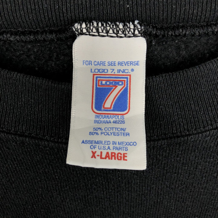 LOGO7 NFL OAKLAND RAIDERS Logo Sweatshirt (Men's XL equivalent) cotton black type Vintage Second Hand