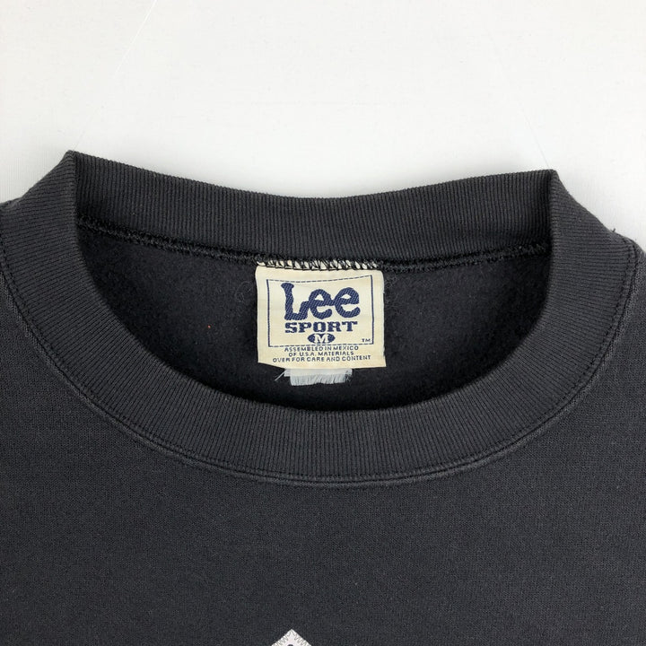 90'S Lee NFL Las Vegas Raiders Glitter Print Logo Sweatshirt, Men's Size M (Equivalent), Vintage unclear black type Vintage Second Hand