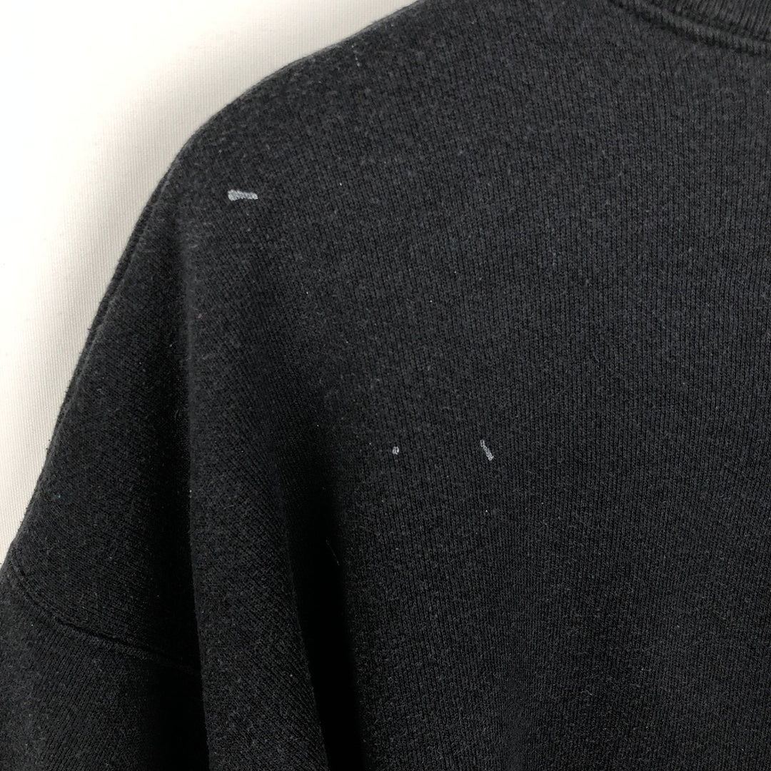 90'S NFL Las Vegas Raiders Print Sweatshirt, Made in USA, Men's XL (approx.), Vintage cotton black type Vintage Second Hand