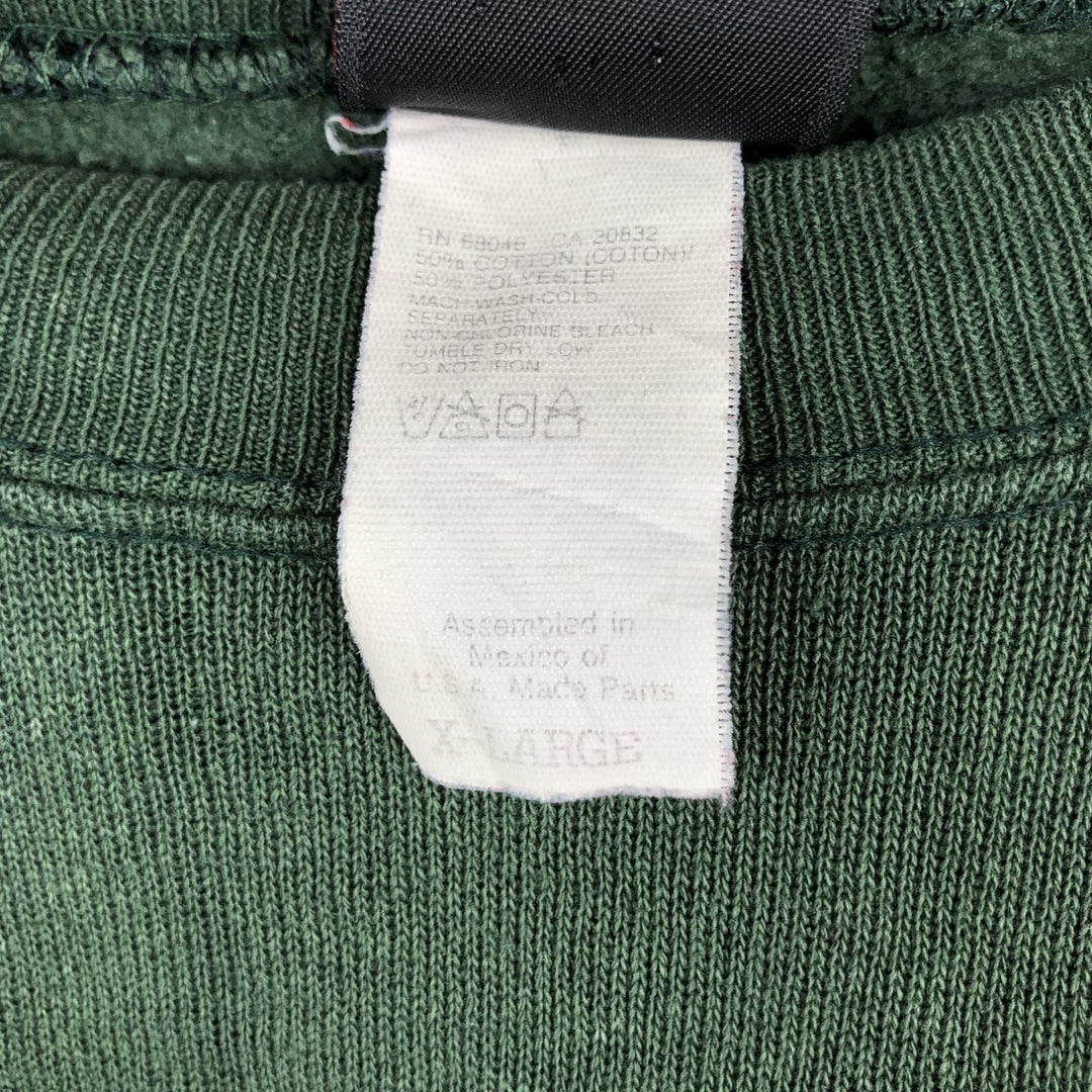 90'S Disney Mickey Mouse Character Sweatshirt, Men's Size XL (Equivalent), Vintage cotton Green type dark green Vintage Second Hand