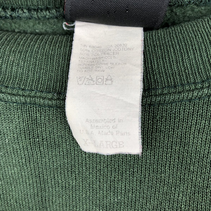 90'S Disney Mickey Mouse Character Sweatshirt, Men's Size XL (Equivalent), Vintage cotton Green type dark green Vintage Second Hand