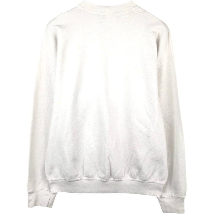 Disney MINNIE MOUSE character sweatshirt, made in the USA, men's size XL (approx.) cotton white type Vintage Second Hand