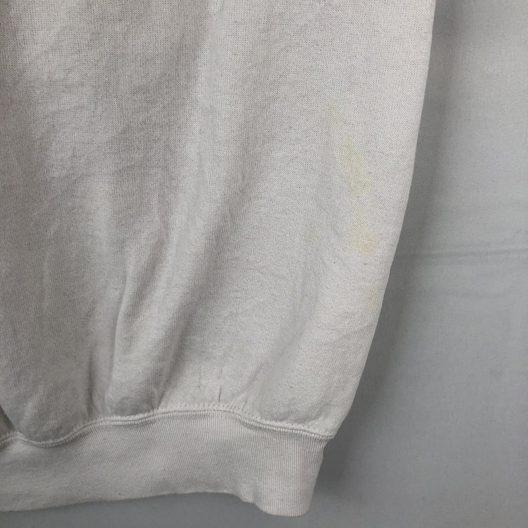 Disney MINNIE MOUSE character sweatshirt, made in the USA, men's size XL (approx.) cotton white type Vintage Second Hand