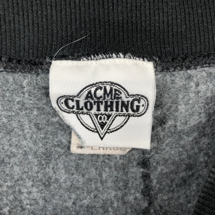 90'S ACME CLOTHING Sylvester Cat Character Sweatshirt, Made in USA, Men's XL equivalent, Vintage cotton black type Vintage Second Hand