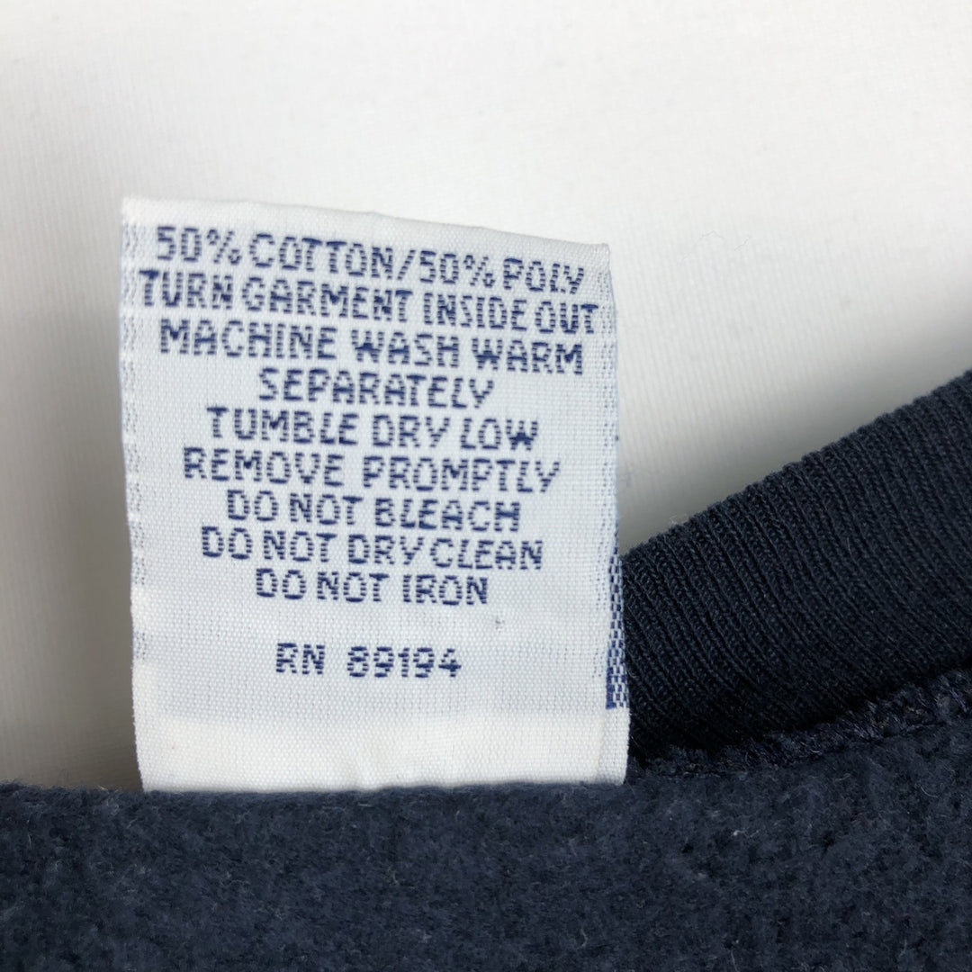 90'S EAGLE print sweatshirt, made in USA, women's size L equivalent, vintage. cotton navy blue type Vintage Second Hand