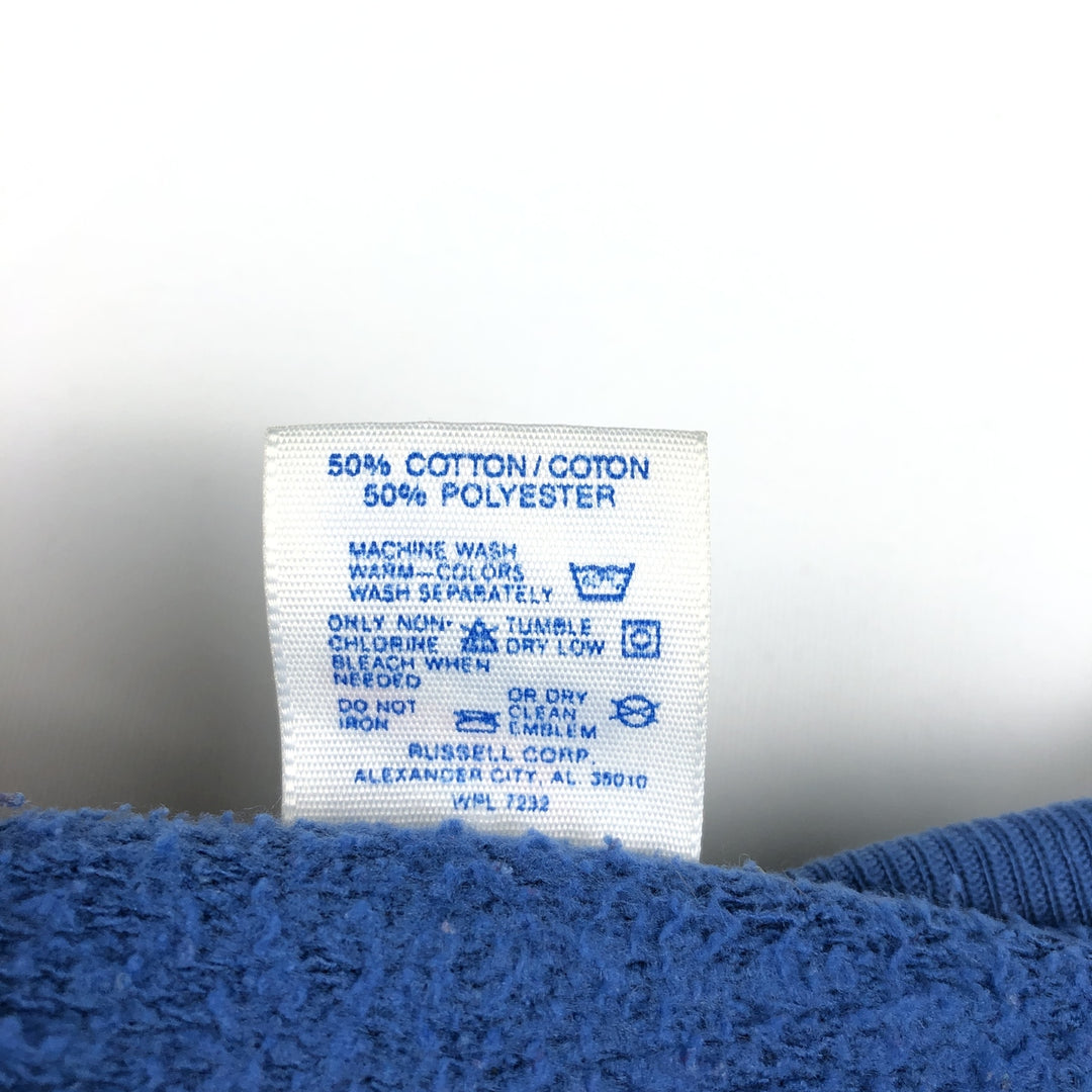 Vintage 80s-90'S Jerzees sweatshirt, made in the USA, size L, men's cotton blue type Vintage Second Hand