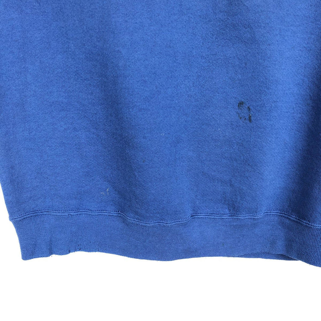 Vintage 80s-90'S Jerzees sweatshirt, made in the USA, size L, men's cotton blue type Vintage Second Hand
