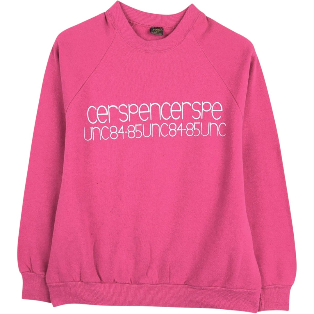 70s-80'S Jerzees by Russel Printed Sweatshirt, Made in USA, Men's Size L (approx.), Vintage polyester pink type Vintage Second Hand