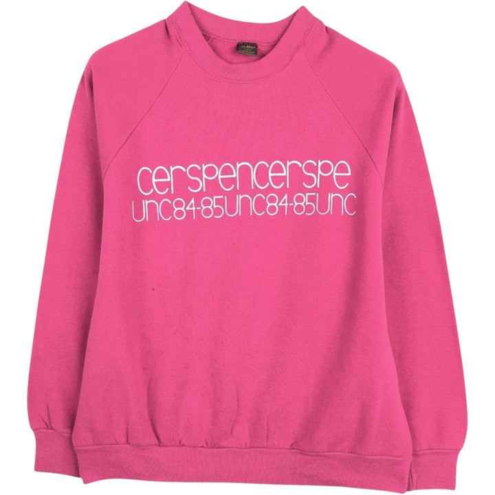 70s-80'S Jerzees by Russel Printed Sweatshirt, Made in USA, Men's Size L (approx.), Vintage polyester pink type Vintage Second Hand