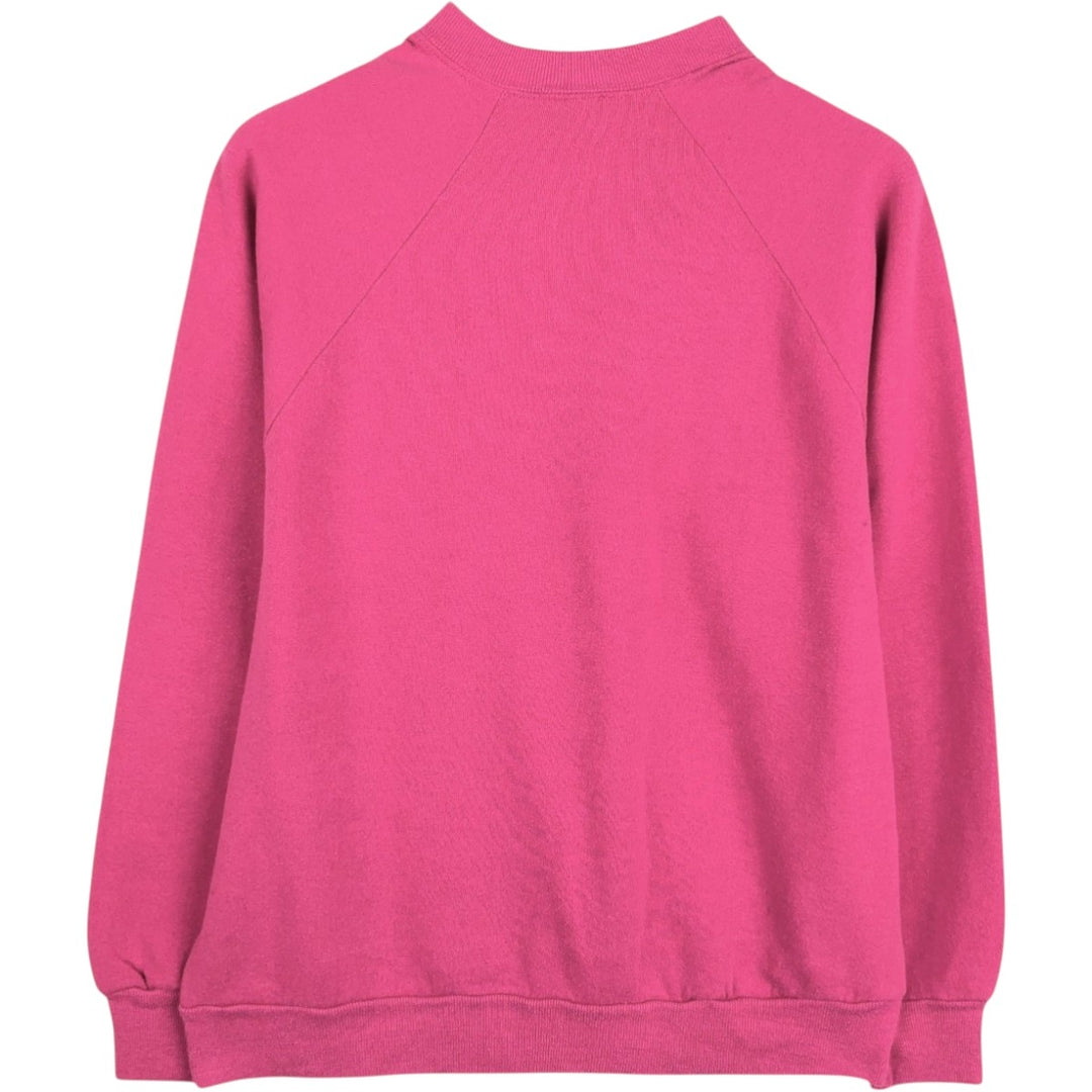 70s-80'S Jerzees by Russel Printed Sweatshirt, Made in USA, Men's Size L (approx.), Vintage polyester pink type Vintage Second Hand