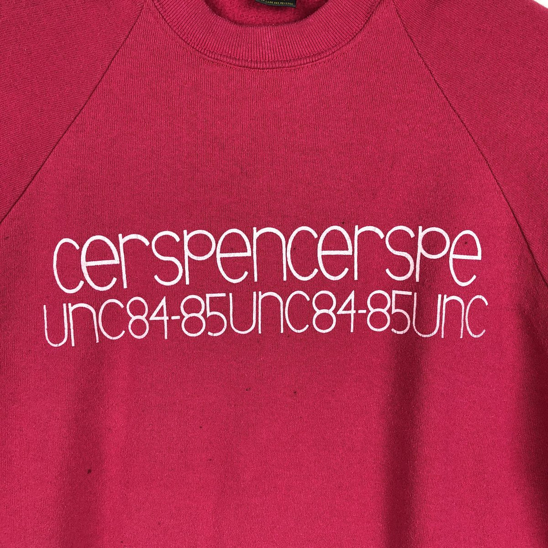 70s-80'S Jerzees by Russel Printed Sweatshirt, Made in USA, Men's Size L (approx.), Vintage polyester pink type Vintage Second Hand