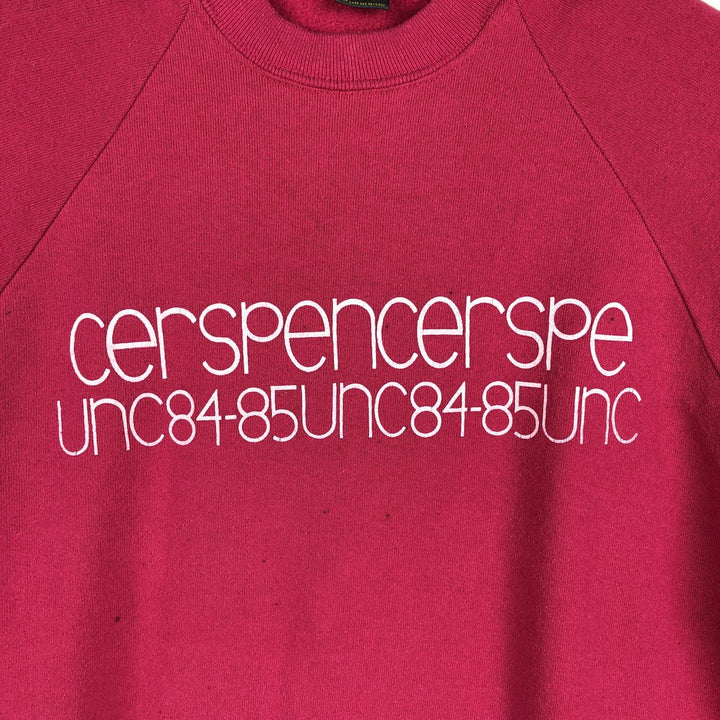 70s-80'S Jerzees by Russel Printed Sweatshirt, Made in USA, Men's Size L (approx.), Vintage polyester pink type Vintage Second Hand