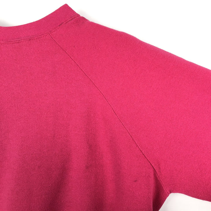 70s-80'S Jerzees by Russel Printed Sweatshirt, Made in USA, Men's Size L (approx.), Vintage polyester pink type Vintage Second Hand