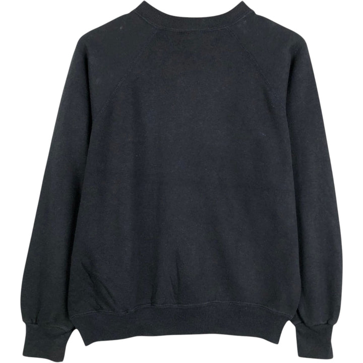 70'S Sportswear Printed Sweatshirt, Made in USA, Women's Size M (Equivalent), Vintage acrylic black type Vintage Second Hand