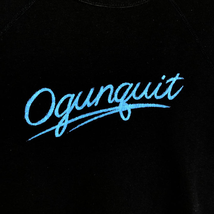 70'S Sportswear Printed Sweatshirt, Made in USA, Women's Size M (Equivalent), Vintage acrylic black type Vintage Second Hand