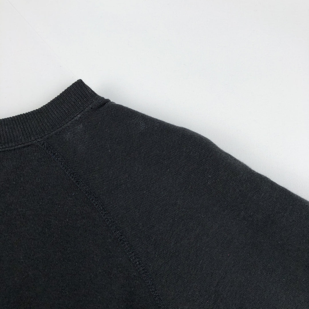 70'S Sportswear Printed Sweatshirt, Made in USA, Women's Size M (Equivalent), Vintage acrylic black type Vintage Second Hand
