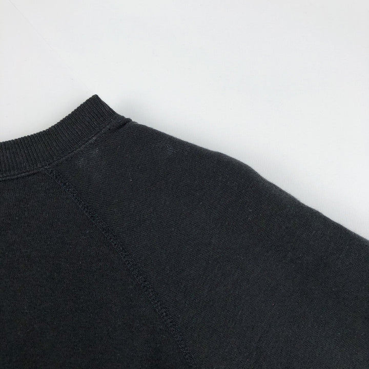 70'S Sportswear Printed Sweatshirt, Made in USA, Women's Size M (Equivalent), Vintage acrylic black type Vintage Second Hand