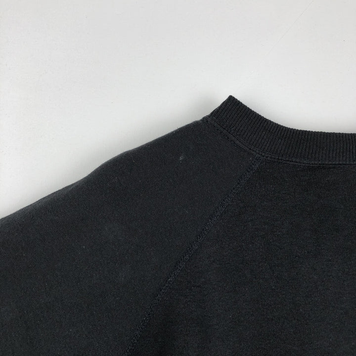 70'S Sportswear Printed Sweatshirt, Made in USA, Women's Size M (Equivalent), Vintage acrylic black type Vintage Second Hand