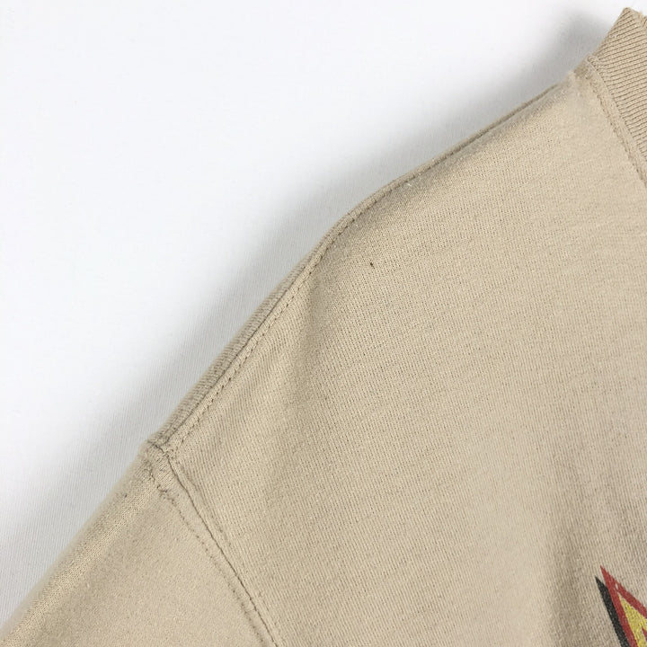 DEF LEPPARD band sweatshirt, size M, men's cotton Beige type Vintage Second Hand