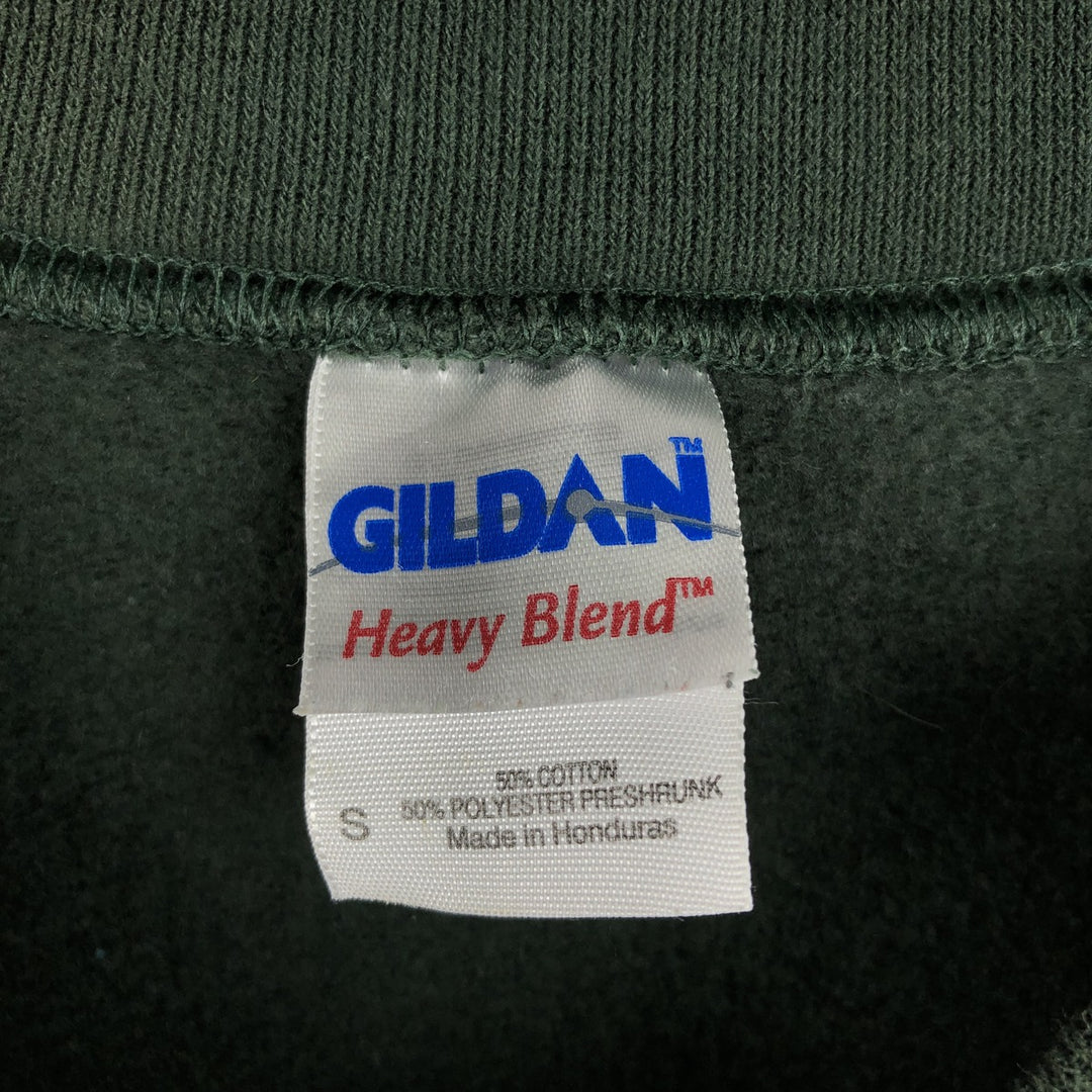 Gildan sweatshirt, men's size S (equivalent) cotton Green type dark green Vintage Second Hand