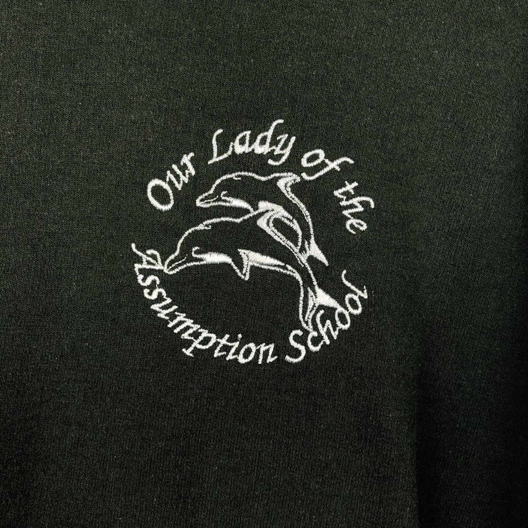 Gildan sweatshirt, men's size S (equivalent) cotton Green type dark green Vintage Second Hand