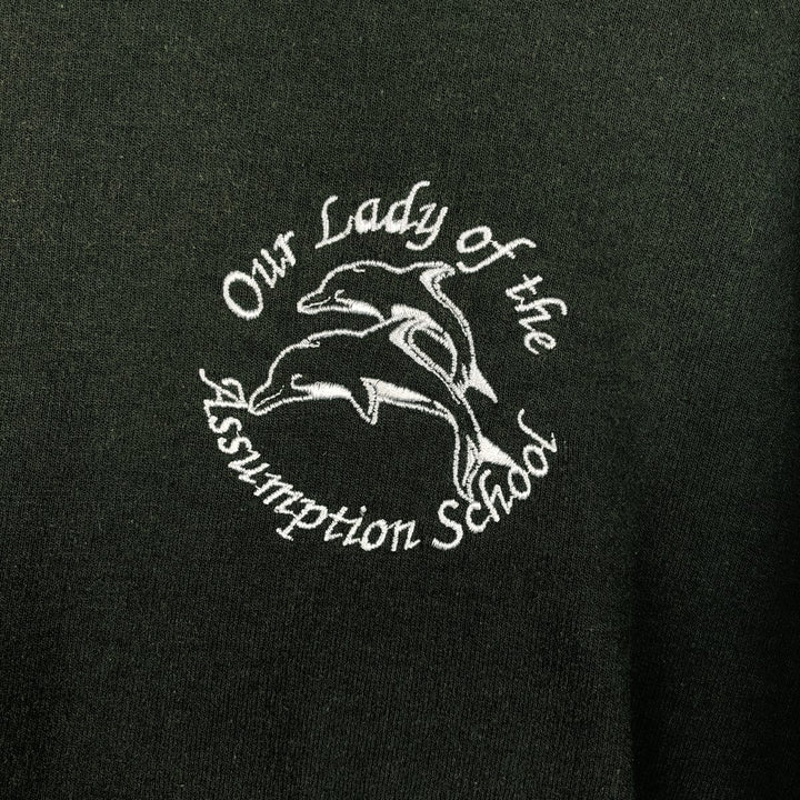 Gildan sweatshirt, men's size S (equivalent) cotton Green type dark green Vintage Second Hand