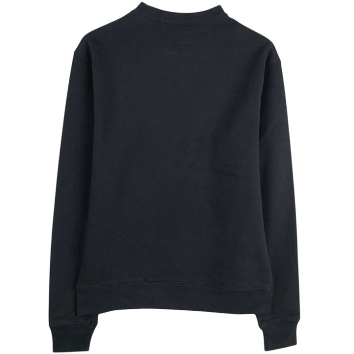 VOLUNTEER Printed Sweatshirt, Made in USA, Men's Size S (approx.) cotton black type Vintage Second Hand