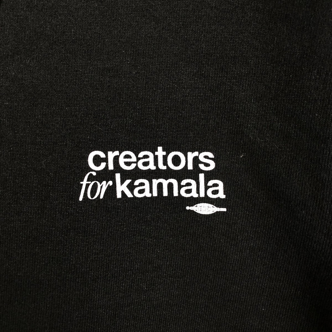 VOLUNTEER Printed Sweatshirt, Made in USA, Men's Size S (approx.) cotton black type Vintage Second Hand