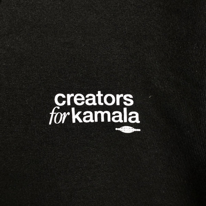VOLUNTEER Printed Sweatshirt, Made in USA, Men's Size S (approx.) cotton black type Vintage Second Hand