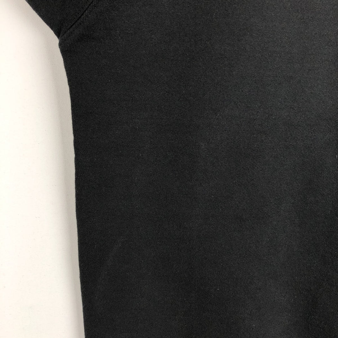 VOLUNTEER Printed Sweatshirt, Made in USA, Men's Size S (approx.) cotton black type Vintage Second Hand