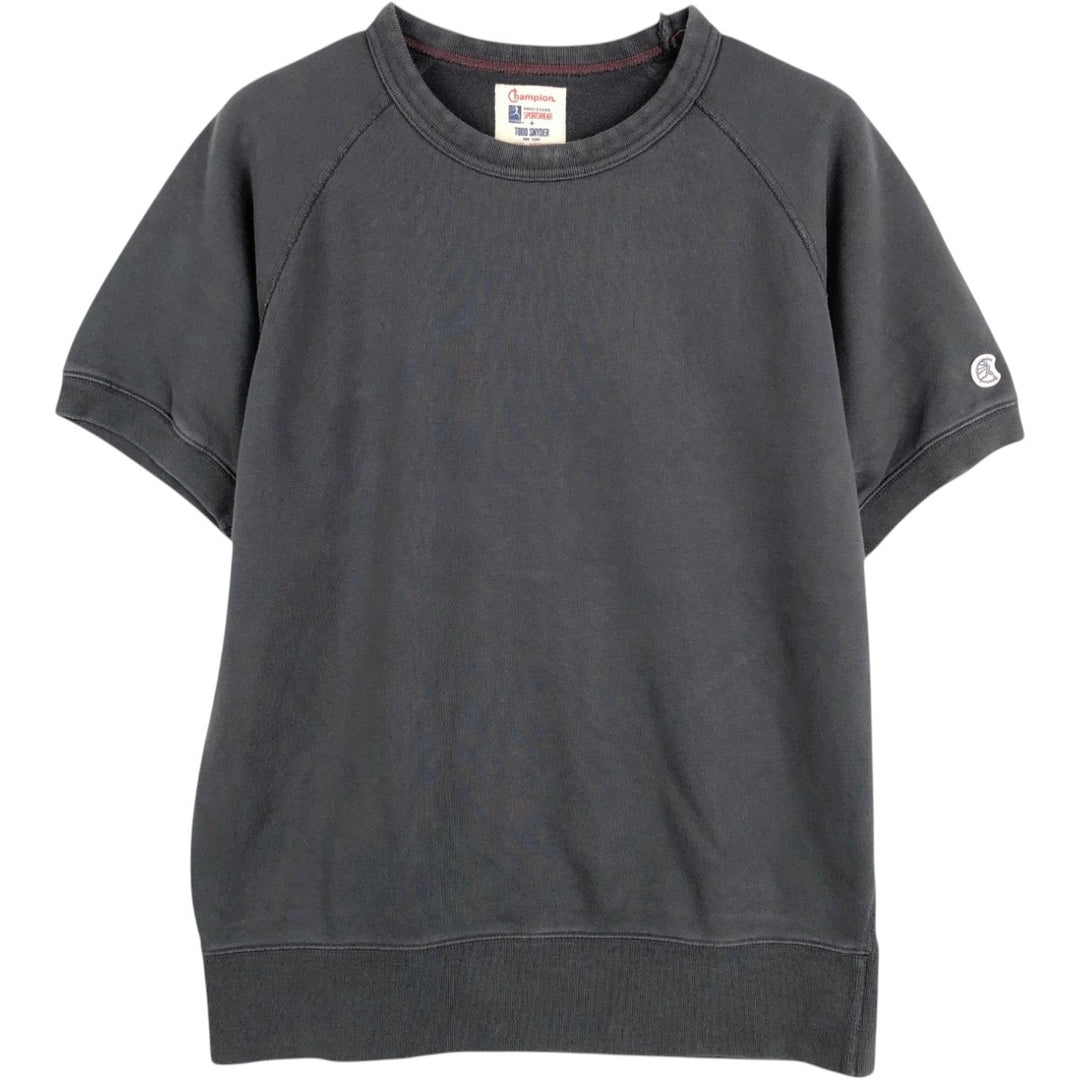 Champion TODD SNYDER short-sleeved sweatshirt, men's size M (approx.) cotton Charcoal Vintage Second Hand
