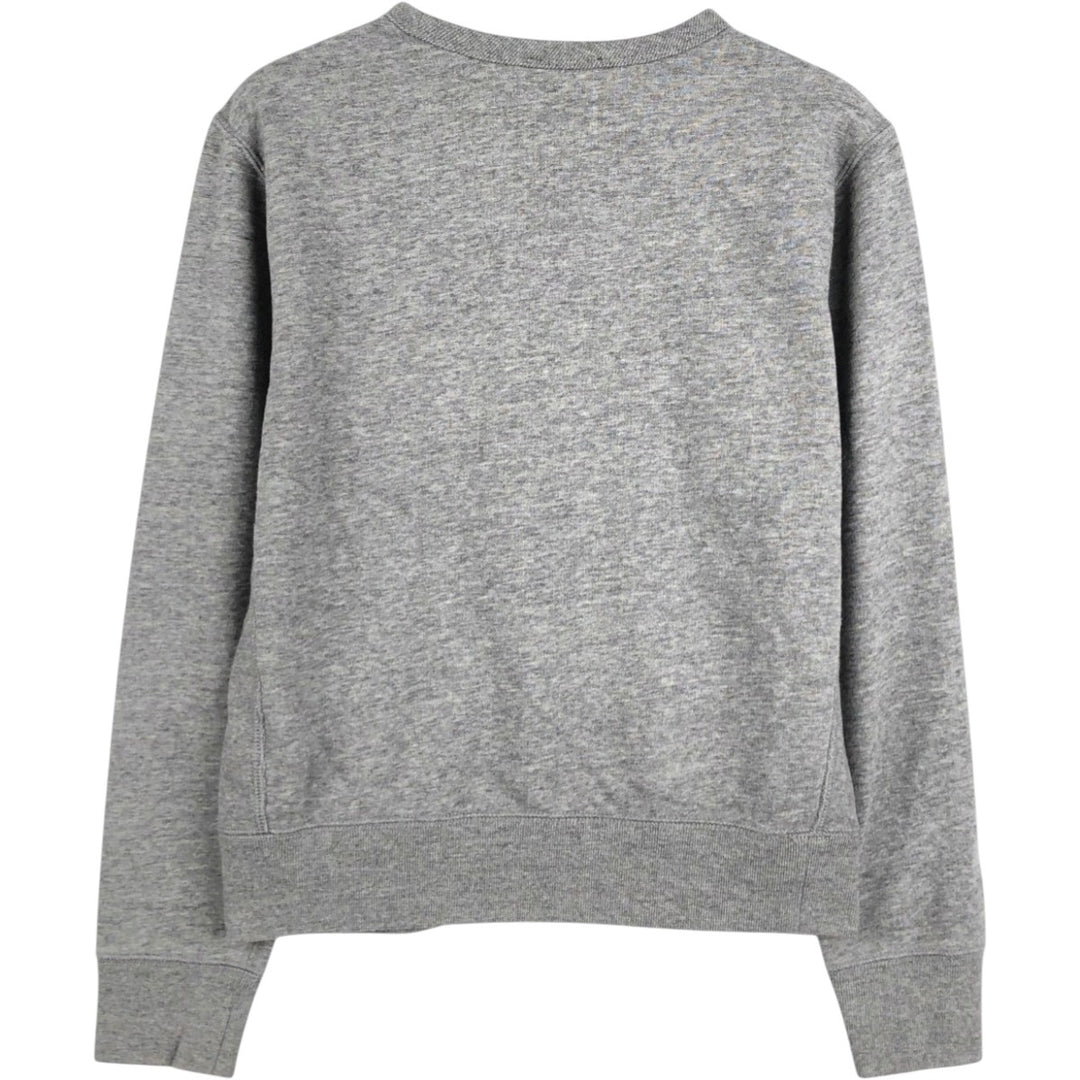 Ralph Lauren POLO RALPH LAUREN One-point logo sweatshirt, women's M size cotton gray type Vintage Second Hand