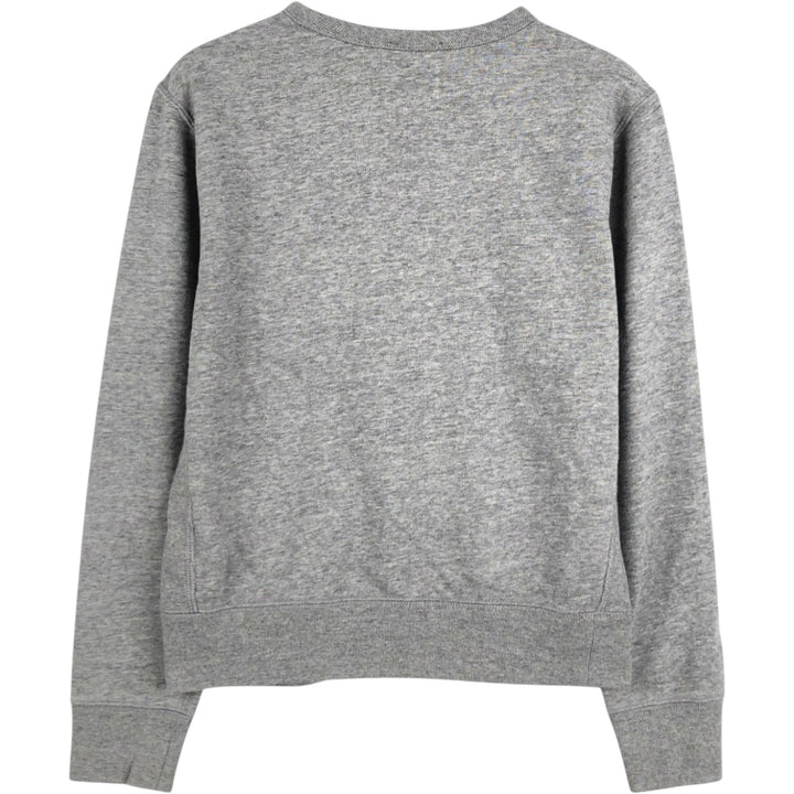 Ralph Lauren POLO RALPH LAUREN One-point logo sweatshirt, women's M size cotton gray type Vintage Second Hand