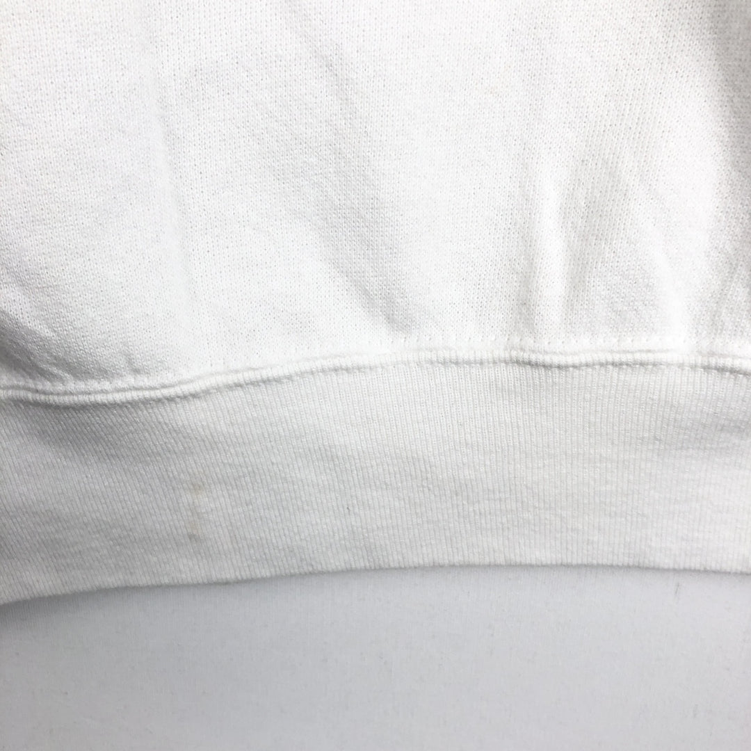 Lee printed sweatshirt, made in the USA, women's size XL equivalent. cotton white type Vintage Second Hand